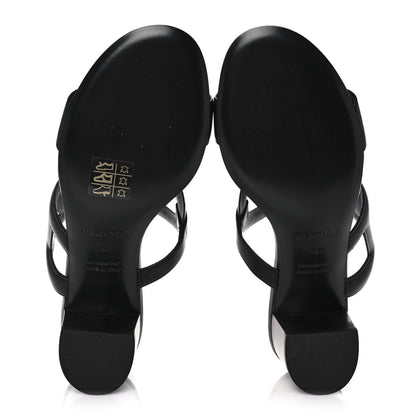 Hermes Nappa Bikini Sandals 36 Black 5 of 8