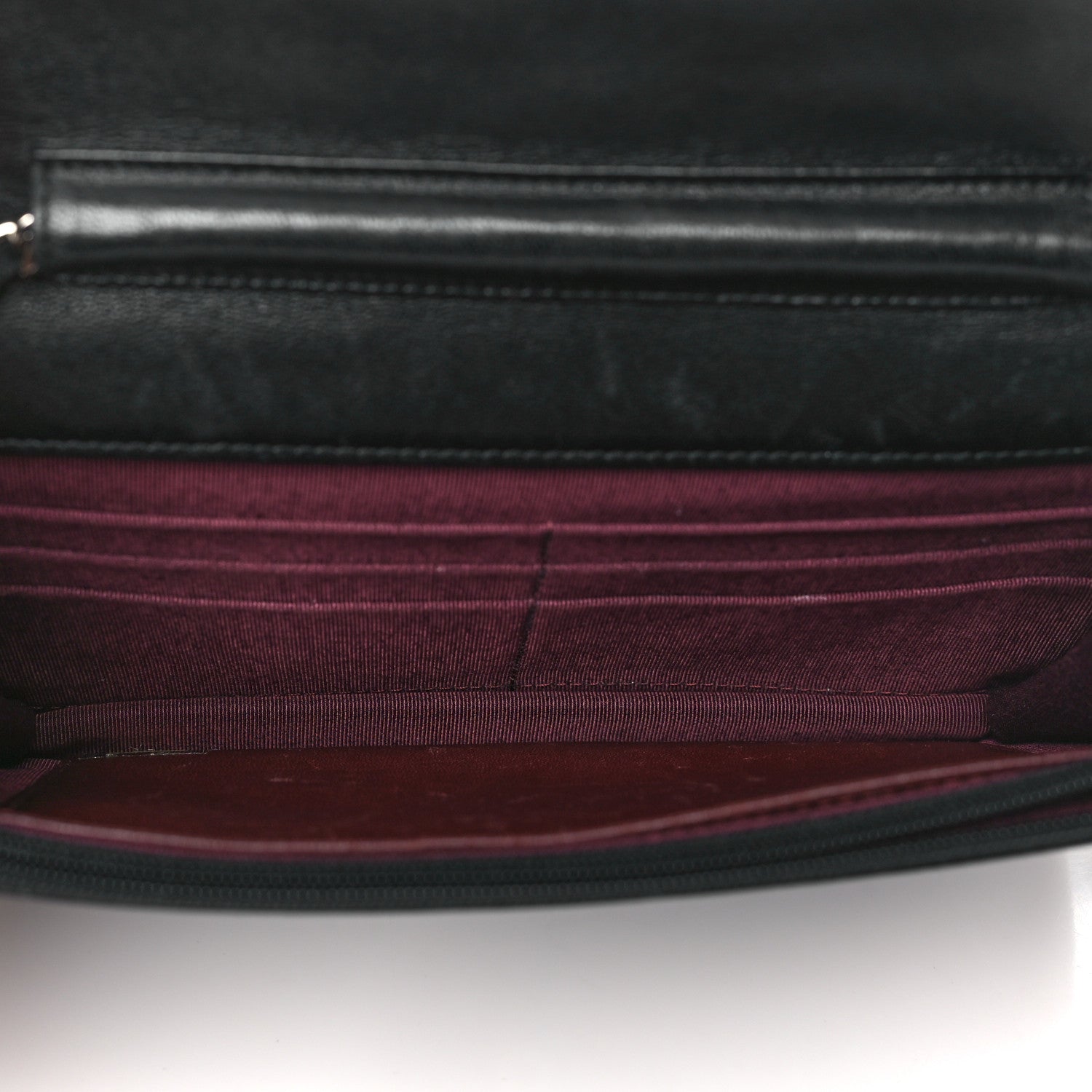 Chanel Lambskin Quilted Wallet On Chain WOC Black 5 of 12