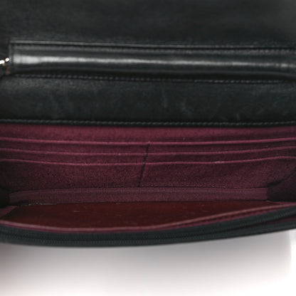 Chanel Lambskin Quilted Wallet On Chain WOC Black 5 of 12