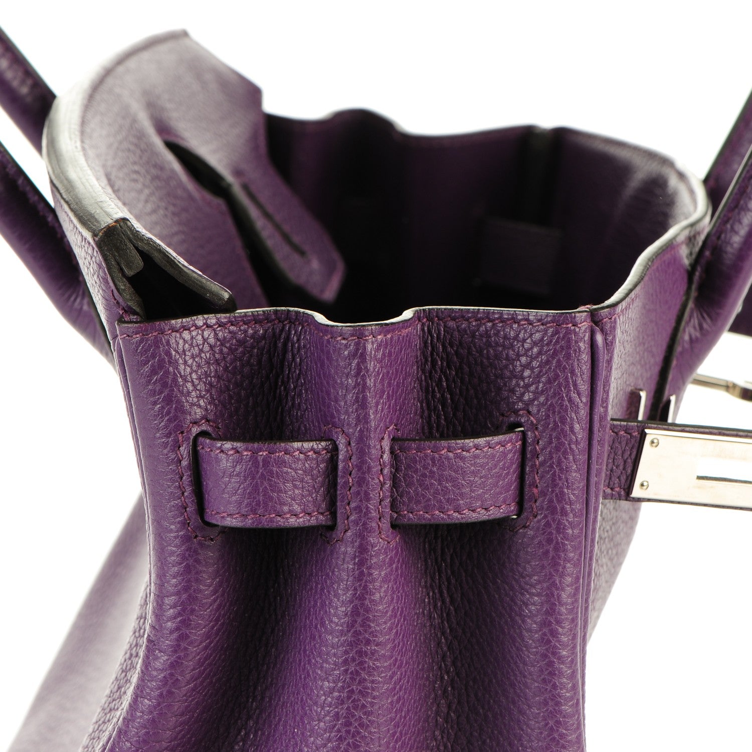 Hermes Taurillon Clemence Birkin 30 Ultraviolet 23 of 27