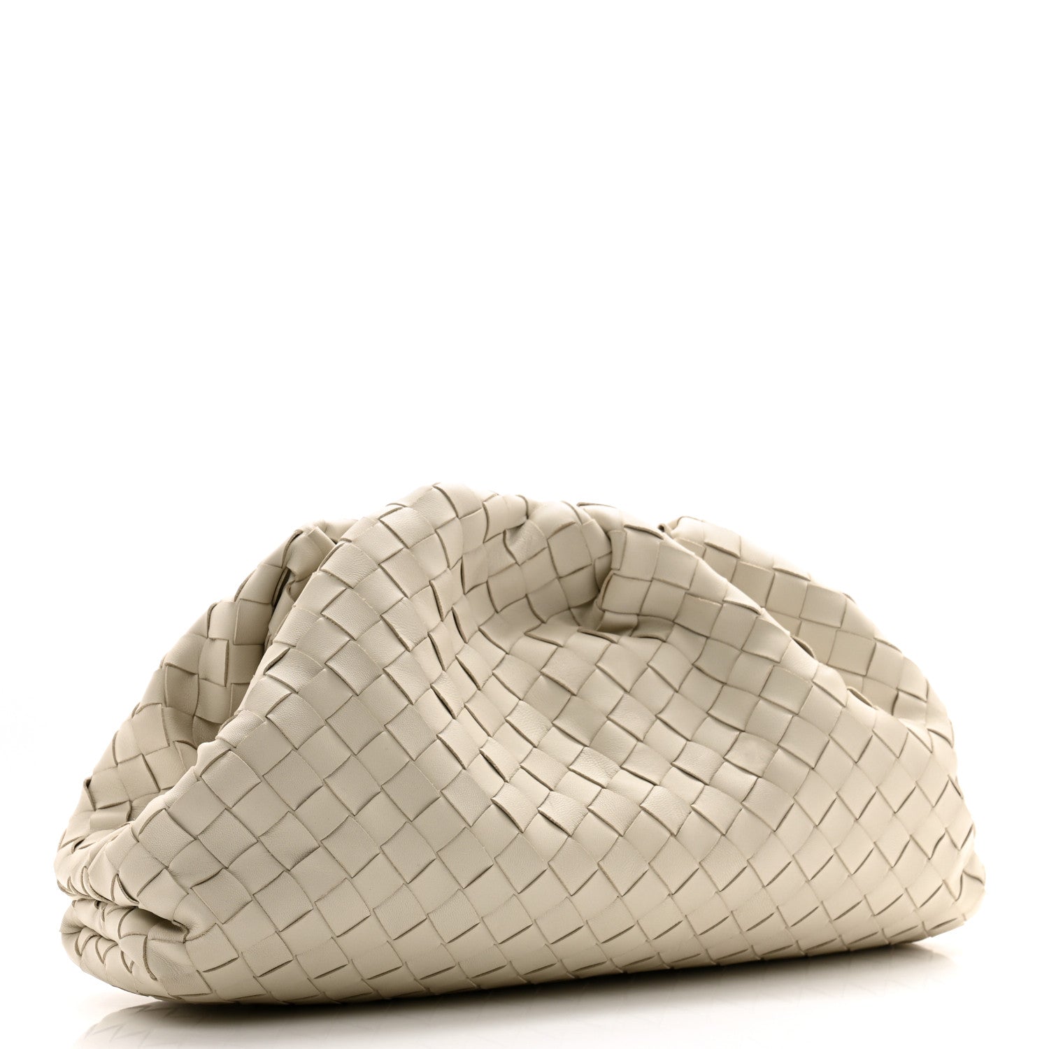 Bottega Veneta Nappa Maxi Intrecciato The Pouch Oversized Clutch Plaster 3 of 9