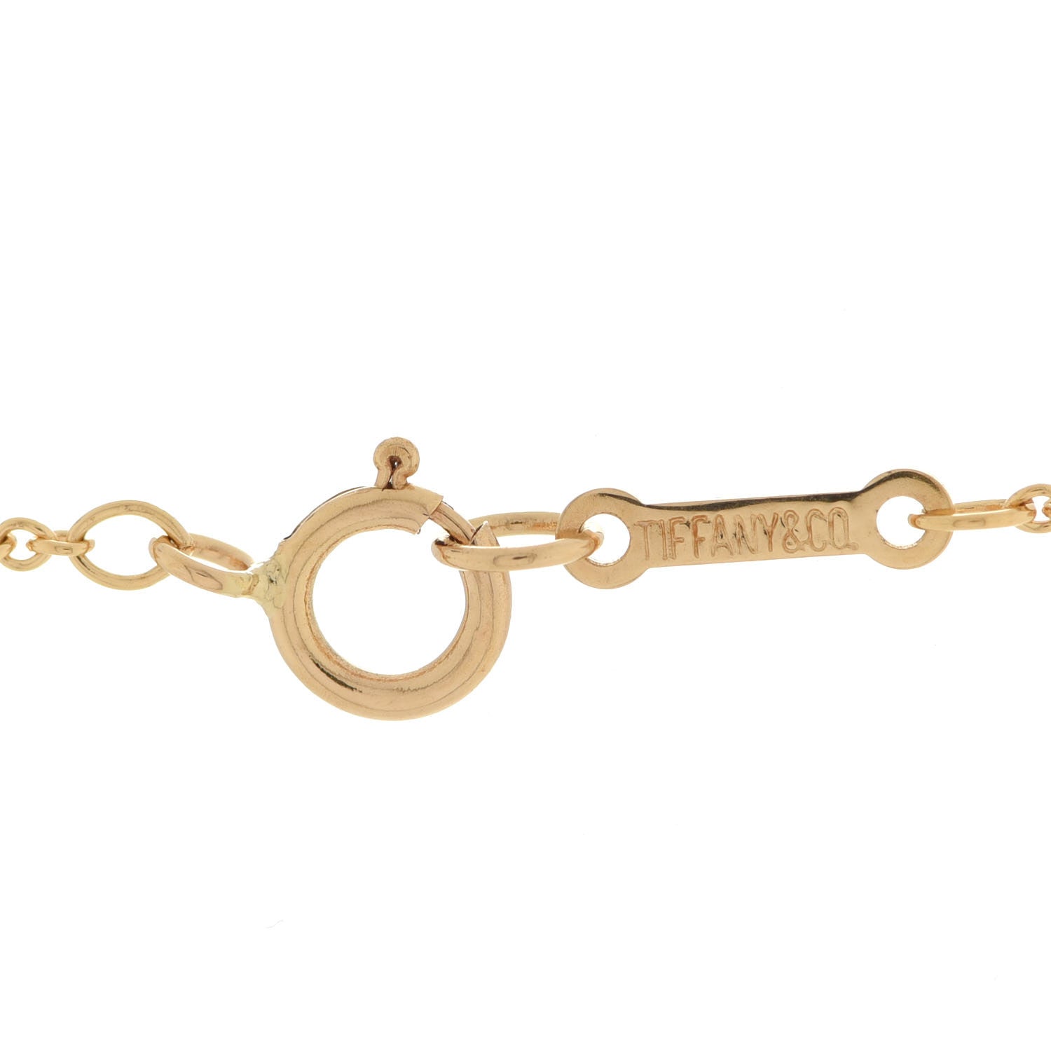 Tiffany 18K Yellow Gold Paloma Picasso Graffiti X Pendant Necklace 6 of 6