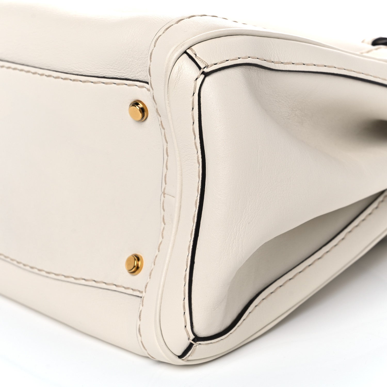 Gucci Calfskin Medium GG Running Tote White 9 of 10