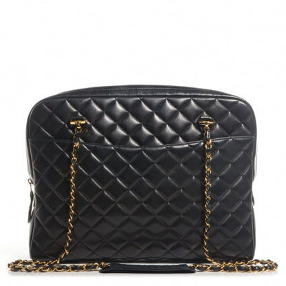 Chanel Lambskin Quilted Shoulder Bag Black 1 of 8
