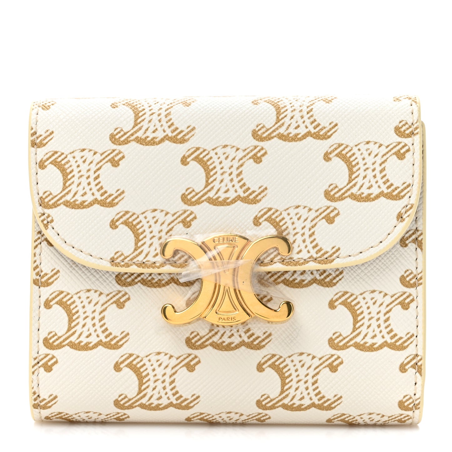 Triomphe Canvas Small Triomphe Wallet White