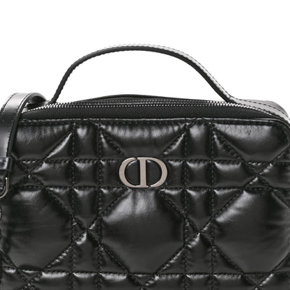 Christian Dior Calfskin Macrocannage Caro Box Bag Black 8 of 10