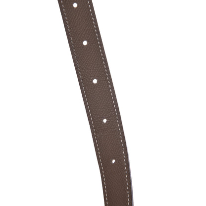Hermes Swift Epsom 24mm Mini Constance H Belt 90 Black Etoupe 5 of 9