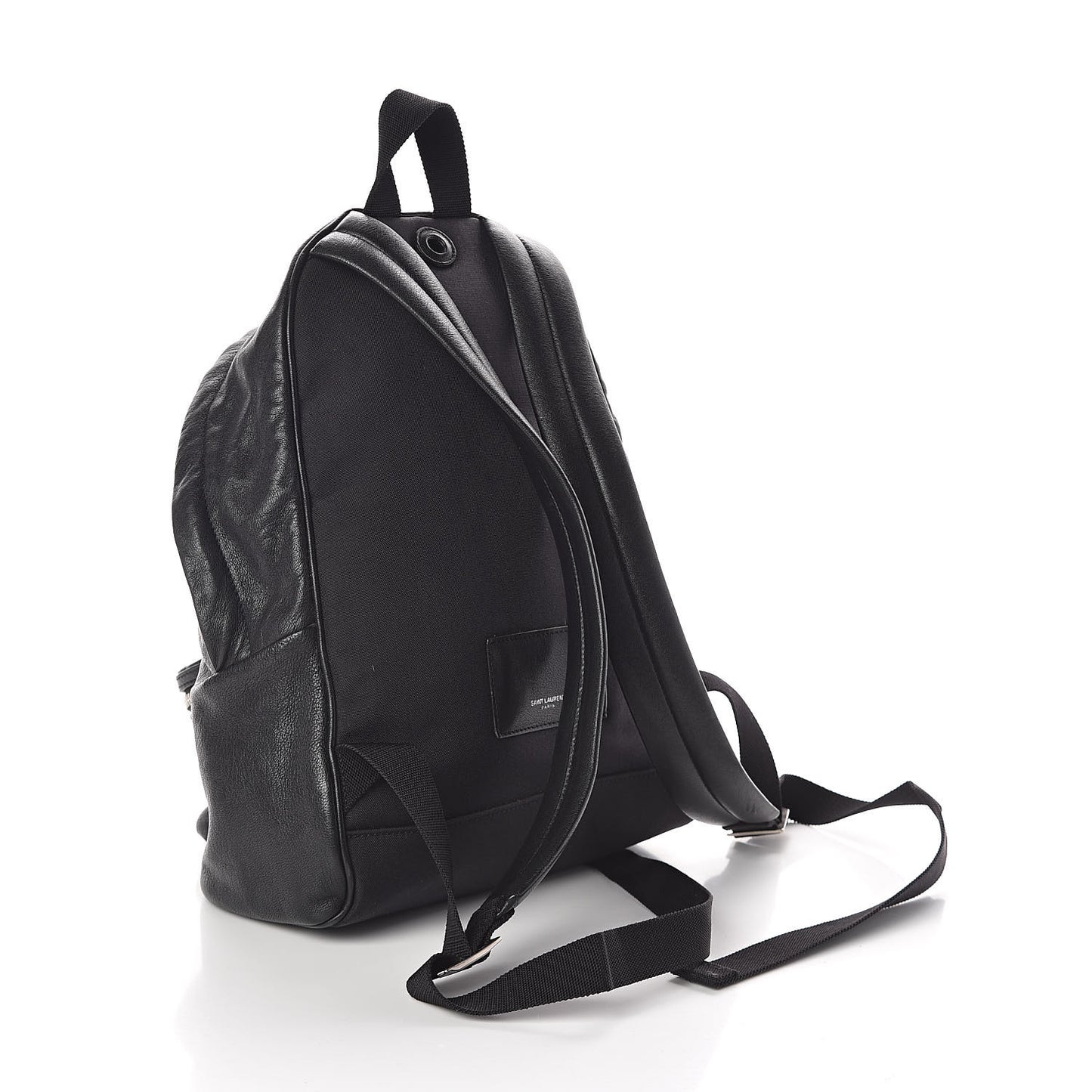 Sheepskin Mini Love Appliqué City Backpack Black