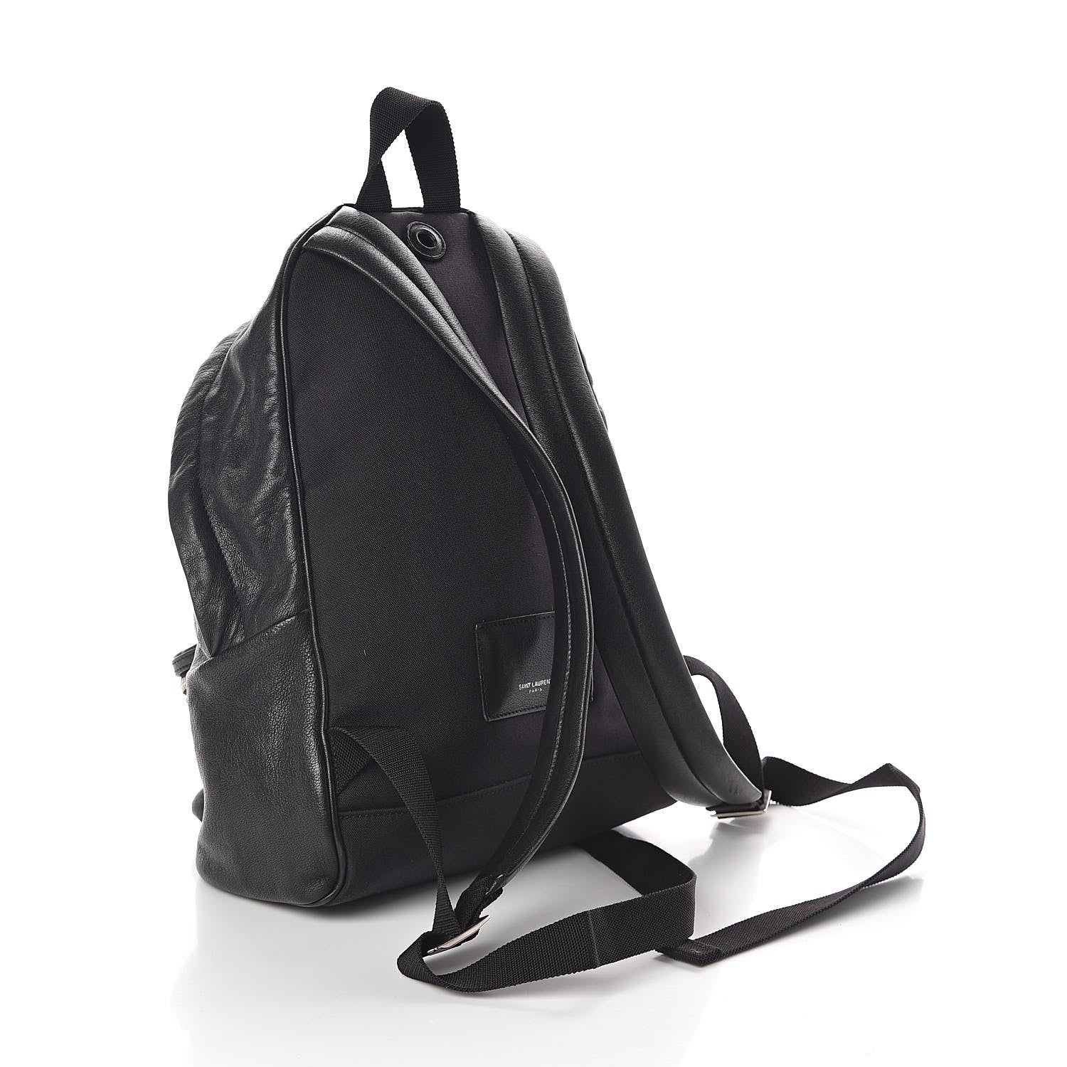 Saint Laurent Sheepskin Mini Love Appliqué City Backpack Black 3 of 9