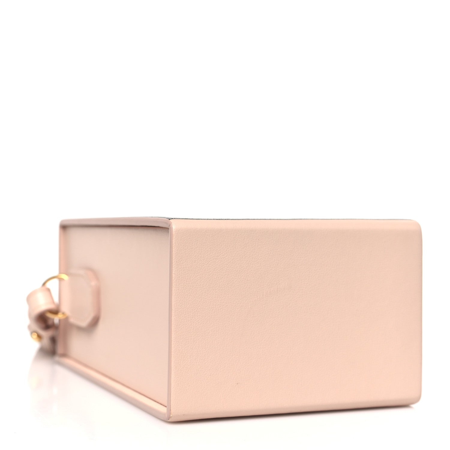 Fendi Vitello Fluffy Logo Vertical Box Rosa Quarzo Black 4 of 9