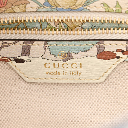 Gucci New Shangai Calfskin Tiger Savanah Small Jackie 1961 Hobo Chalky White Multicolor 6 of 10
