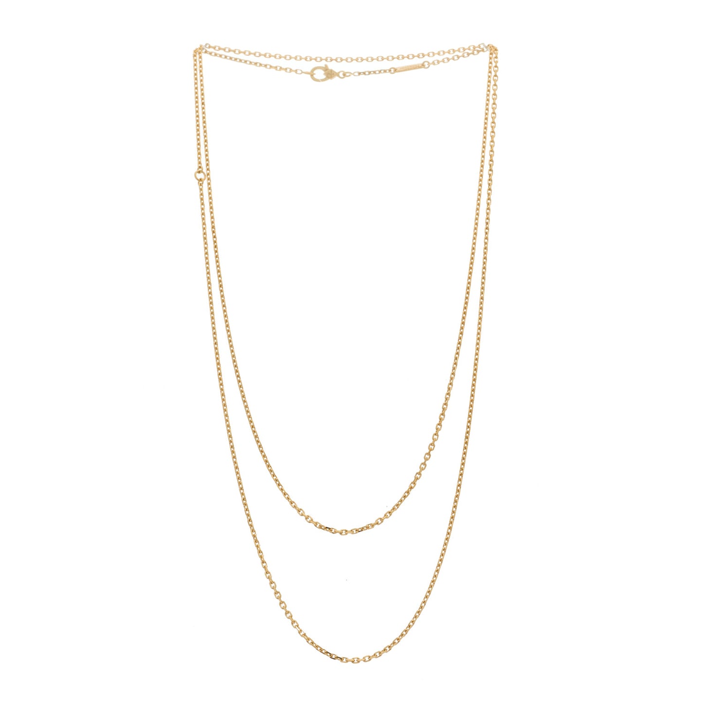 18K Yellow Gold Trace Chain Necklace