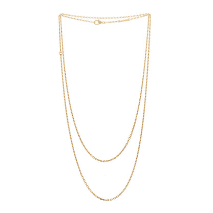 Van Cleef & Arpels 18K Yellow Gold Trace Chain Necklace 3 of 5