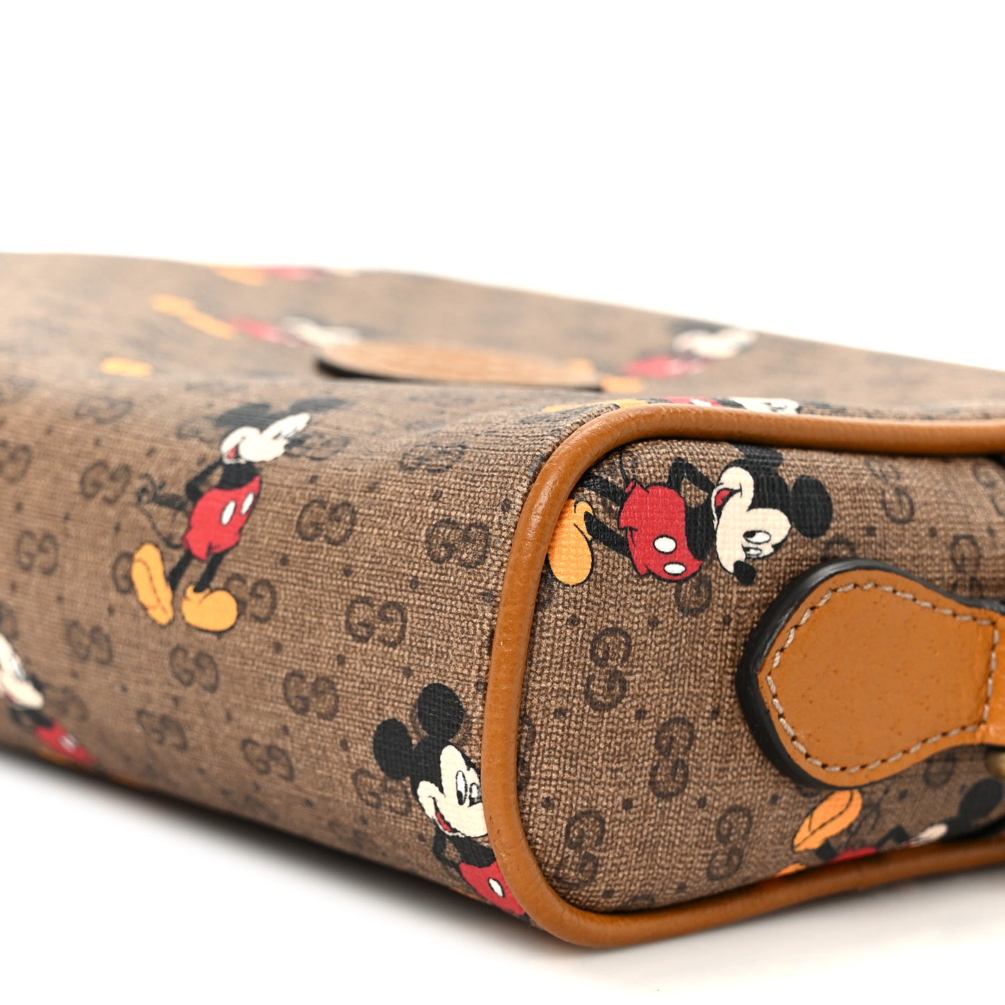 X DISNEY Mini Vintage GG Supreme Monogram Mickey Mouse Shoulder Bag Beige Vintage Sun Oil