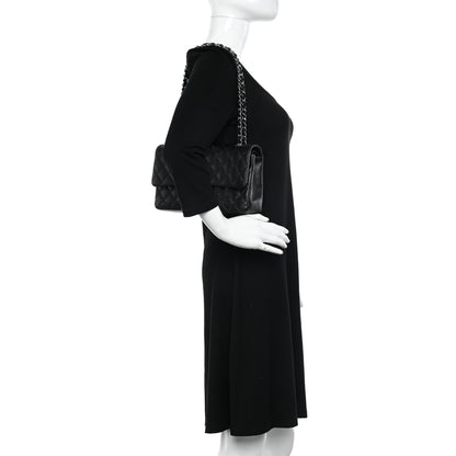 Chanel Caviar Quilted Medium Double Flap Black 2 of 11