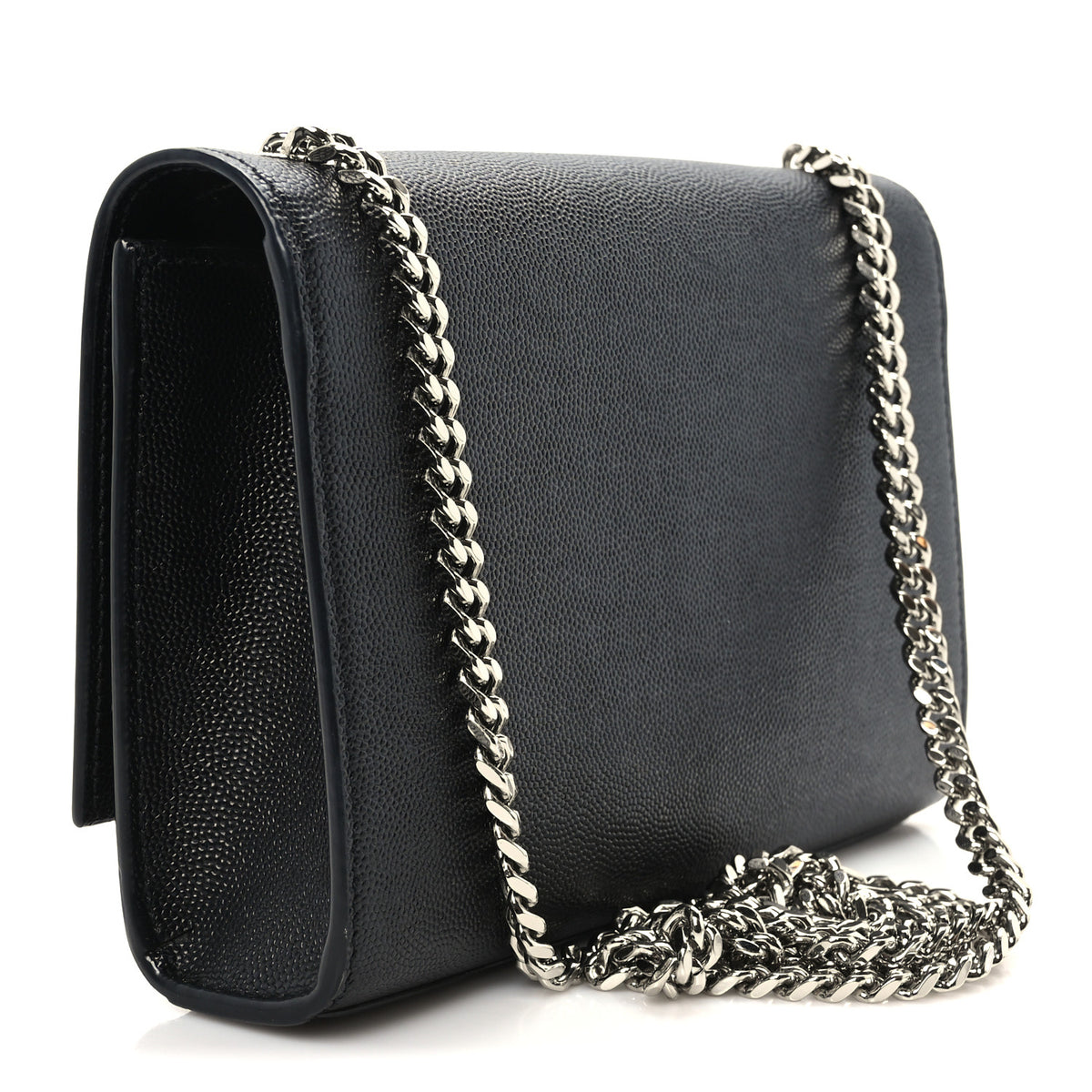 Saint Laurent Grain De Poudre Small Monogram Kate Satchel Black 2 of 10