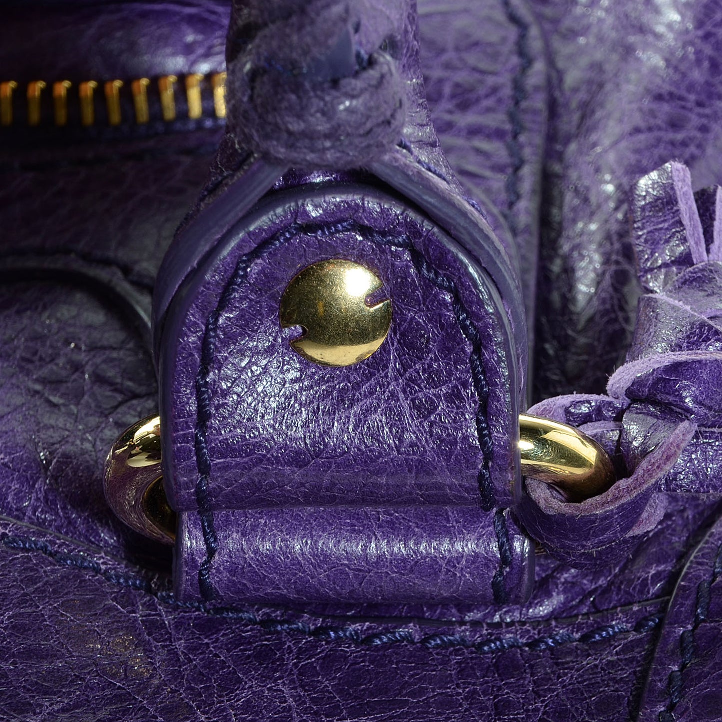 Agneau Giant 12 Gold Hardware Velo Dark Violet
