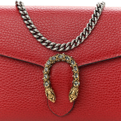 Gucci Calfskin Mini Dionysus Chain Wallet Hibiscus Red 8 of 11