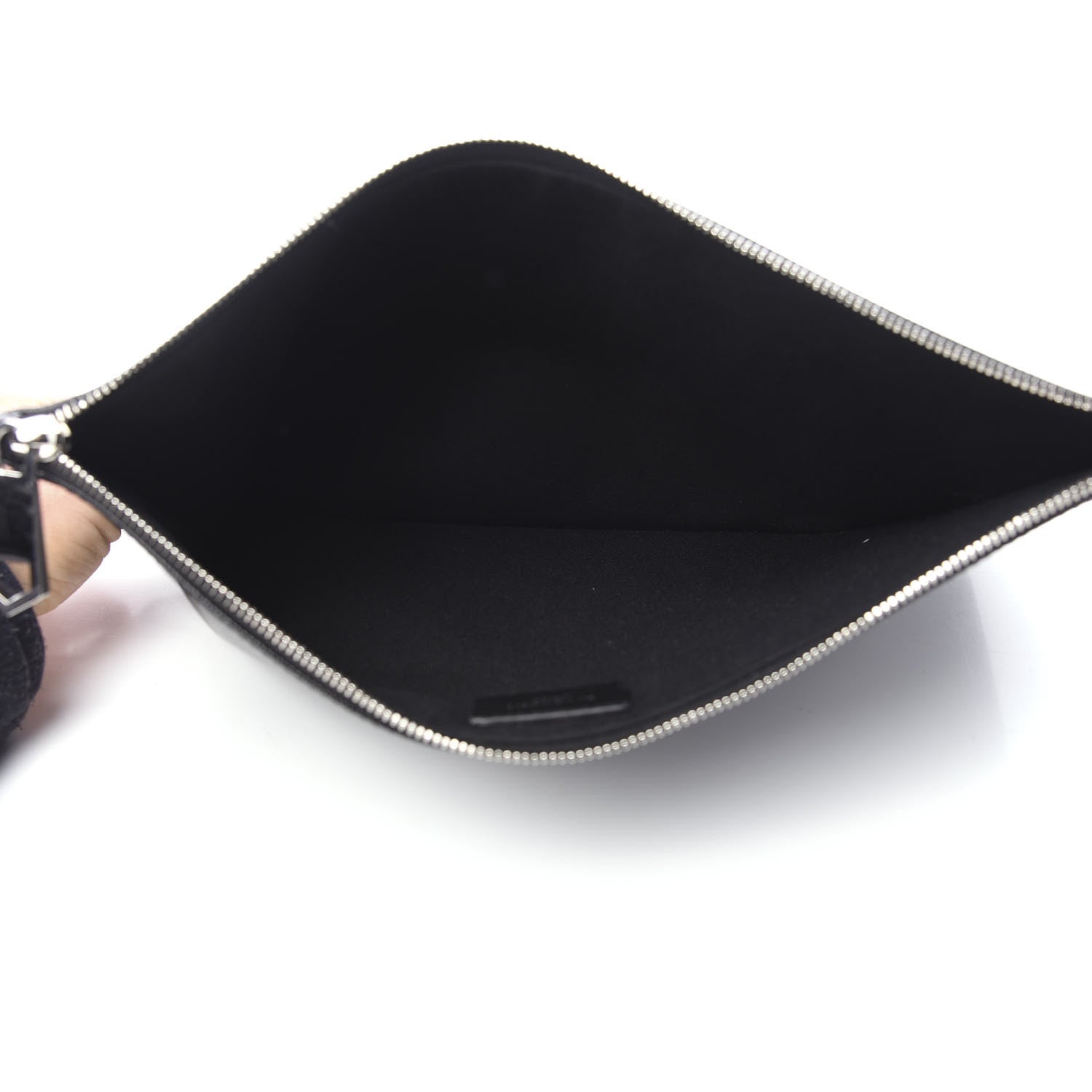 Givenchy Coated Canvas Medium Print Zip Pouch Black 4 of 7
