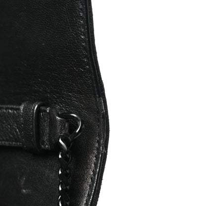 Saint Laurent Lambskin Diamond Quilted Monogram Angie Chain Bag Black 11 of 12