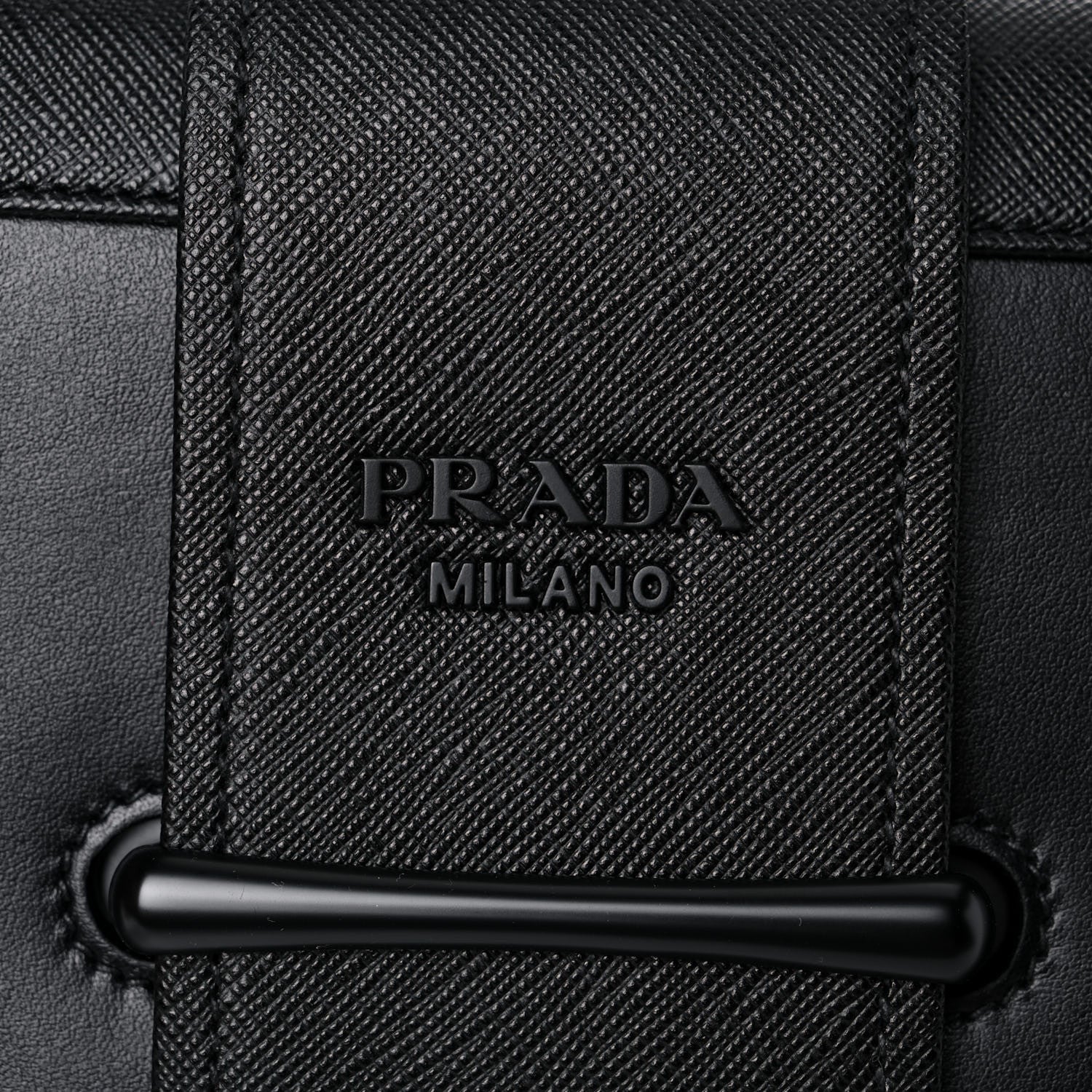 Prada City Calfskin Sidonie Shoulder Bag Black 9 of 9