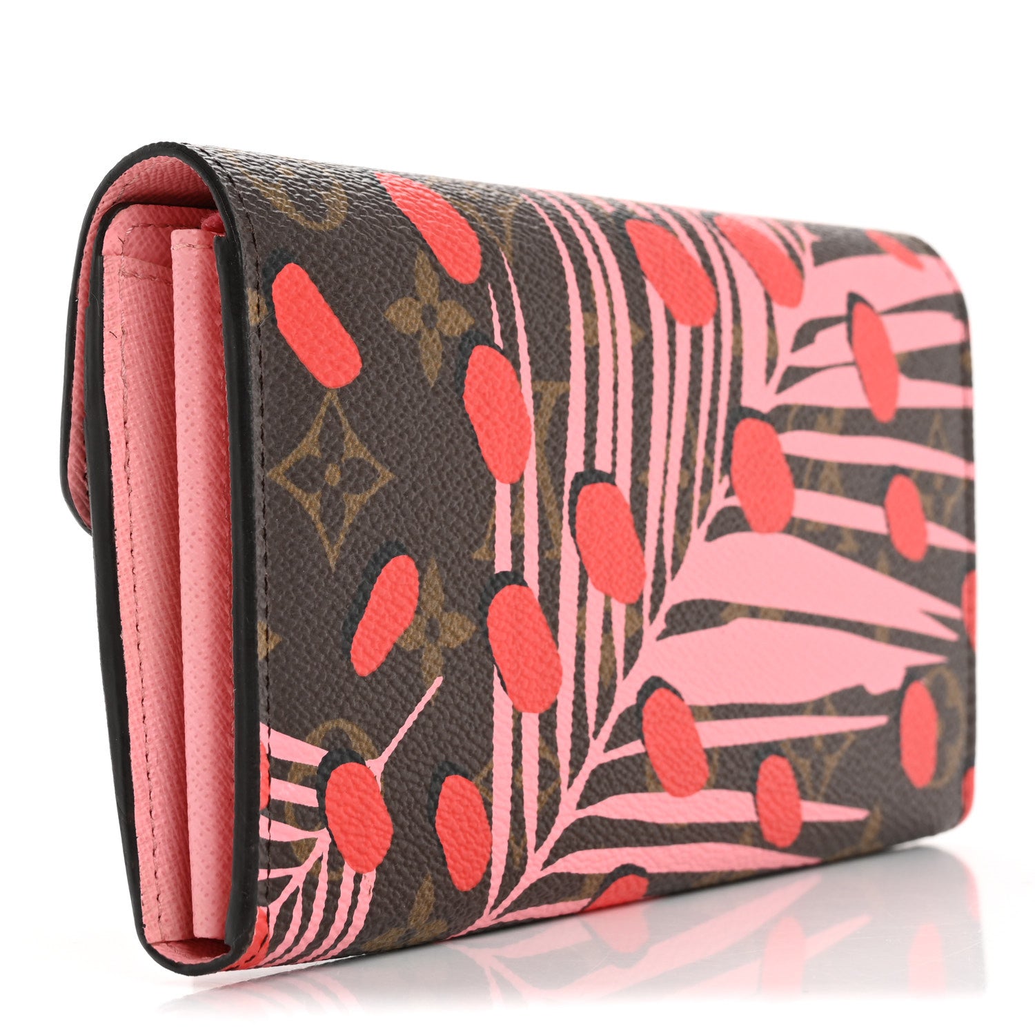 Louis Vuitton Monogram Jungle Dots Sarah Wallet Sugar Pink Poppy 3 of 6