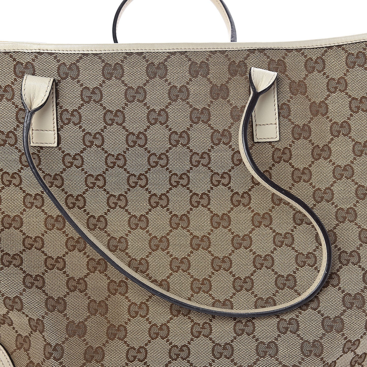 Monogram Large New Britt Tote Off White