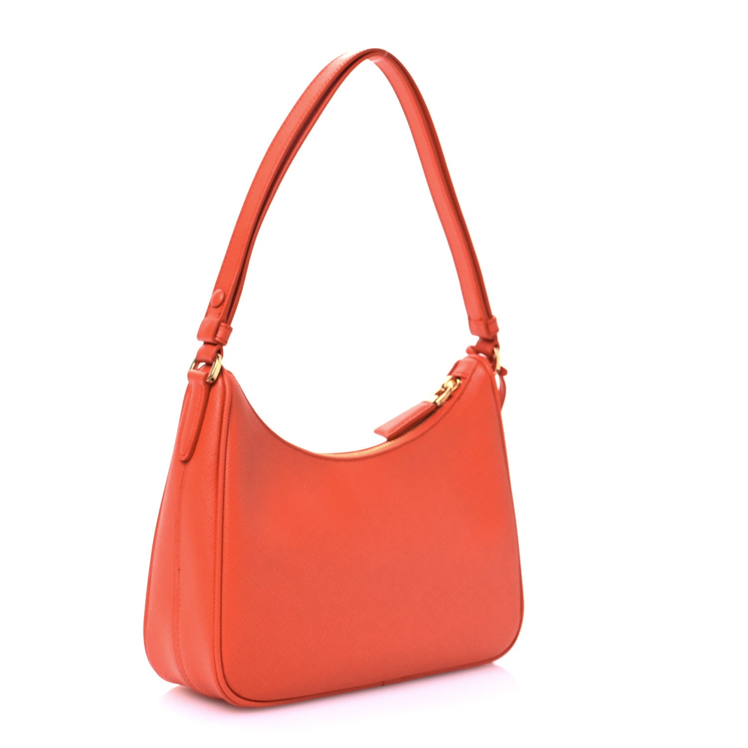 Prada Saffiano Lux Mini Re-Edition Shoulder Bag Arancio 3 of 11