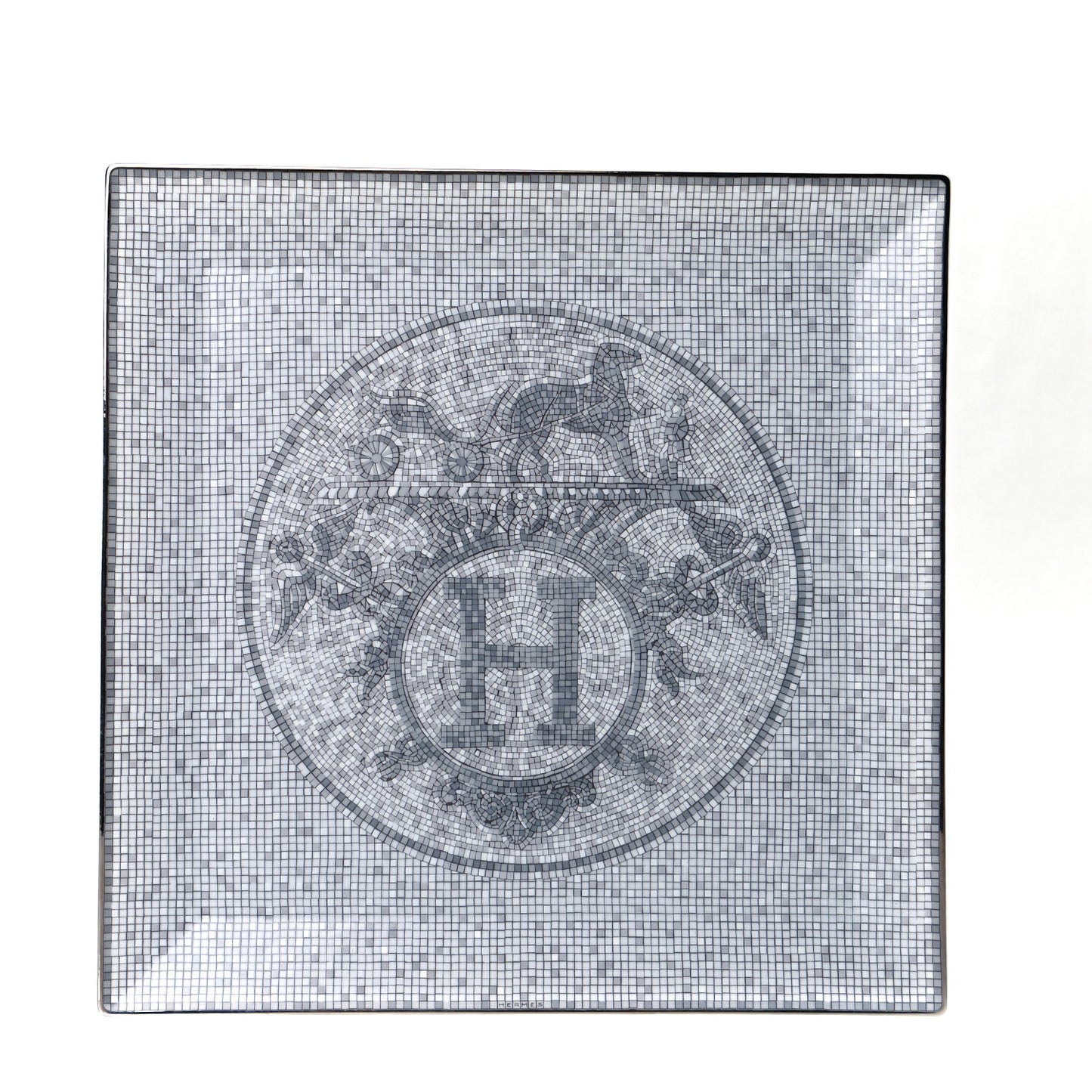 Porcelain Mosaique au 24 Platine Square Plate