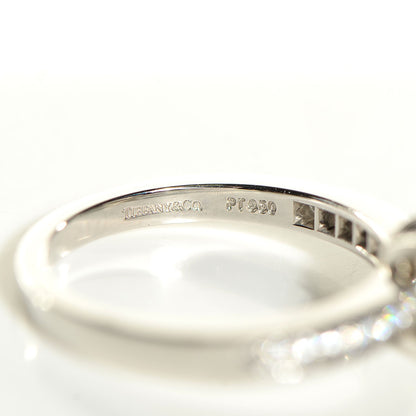 Tiffany Platinum .96 Carat Diamond Round Ribbon Engagement Ring 6.25 4 of 4
