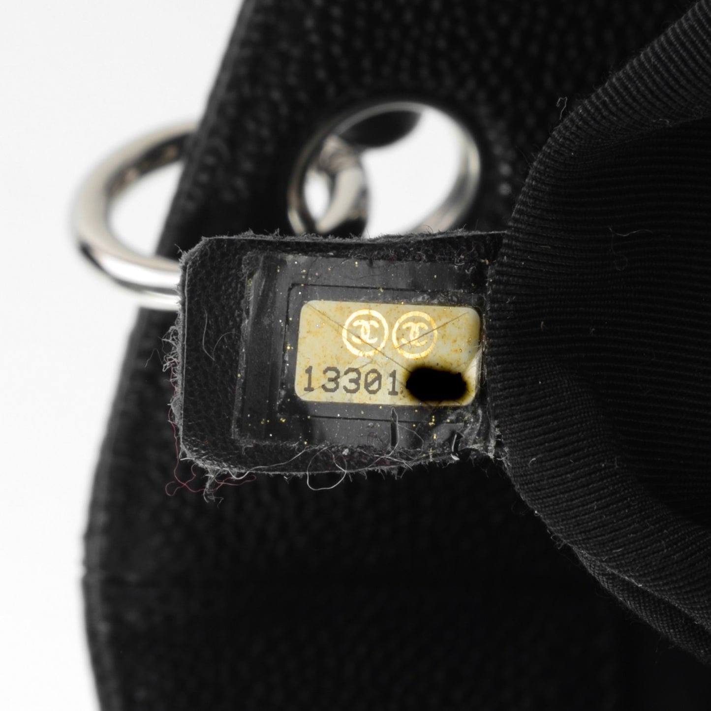 Caviar Quilted Petit Shopping Tote PST Black
