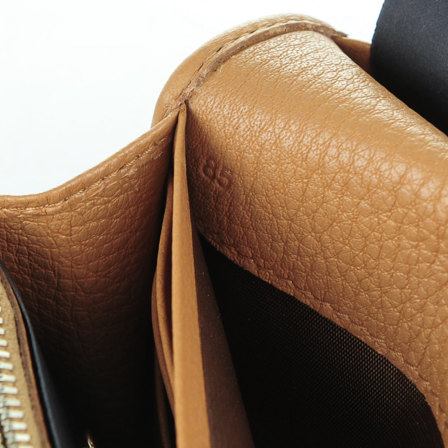Vitello Phenix Continental Flap Wallet Caramel