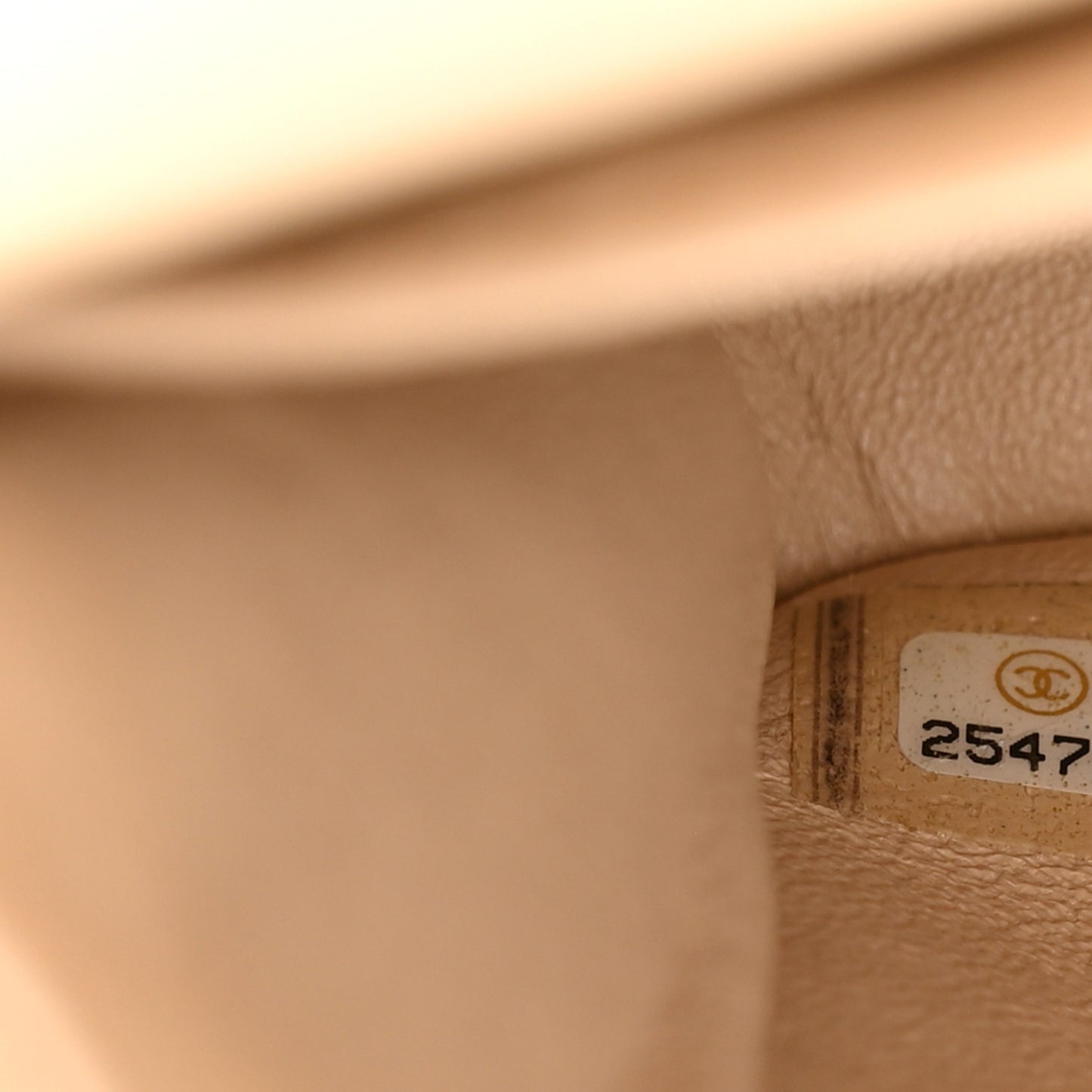 Caviar Quilted Medium Double Flap Light Beige