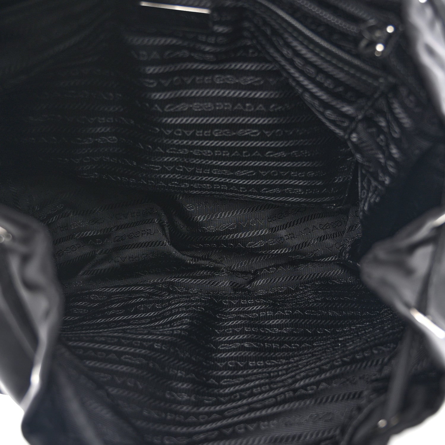 Prada Re-Nylon Vela Saffiano Medium Backpack Black 5 of 10