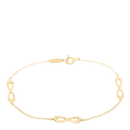 Tiffany 18K Yellow Gold Infinity Endless Bracelet 1 of 5