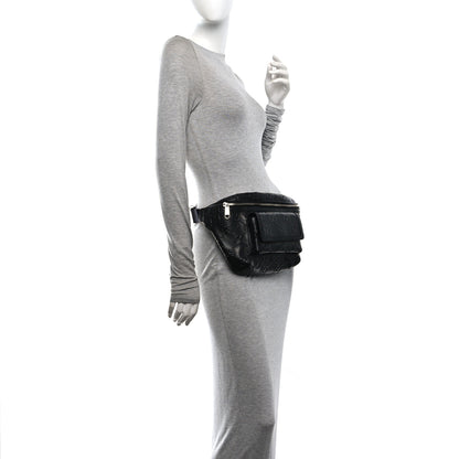 Gucci Calfskin GG Tennis Embossed Pocket Belt Bag Black 2 of 10