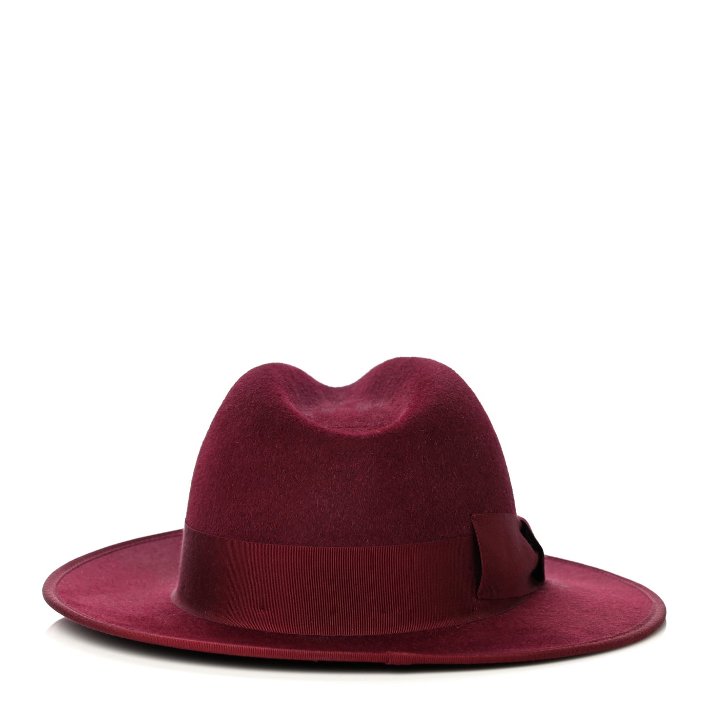 Felt Bow Hat L Burgundy