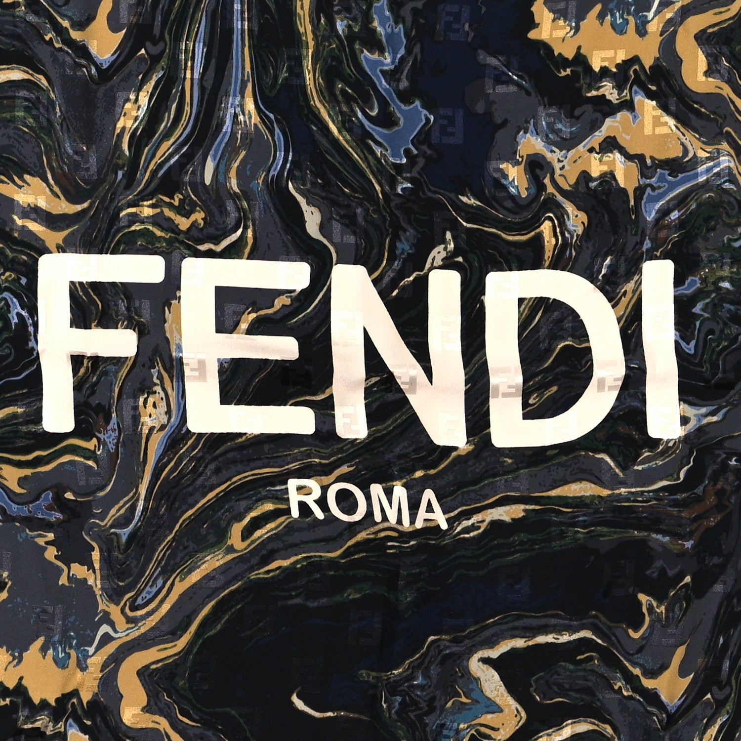 Fendi Silk FF Scarf Multicolor 2 of 4