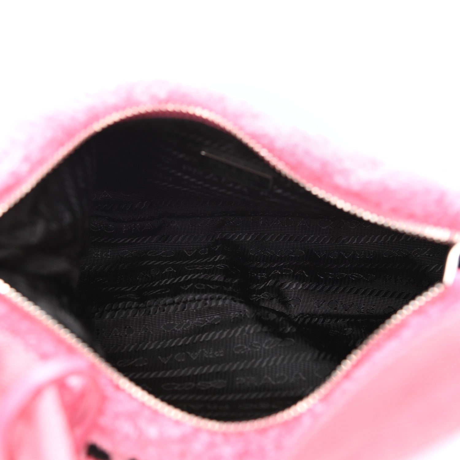Prada Terry Cloth Mini Re-Edition 2000 Bag Petalo Black 7 of 10