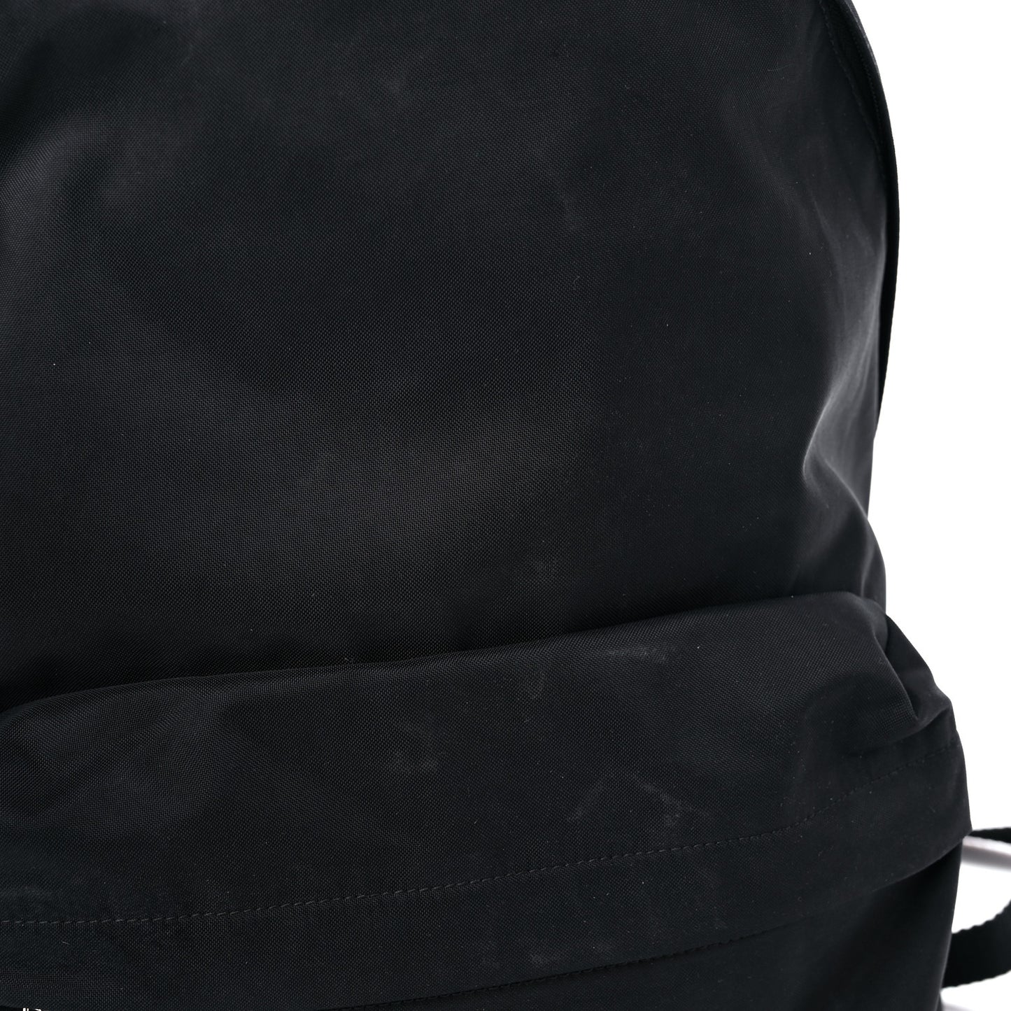 Sport Nylon Logo Embroidered Wheel Backpack Black White