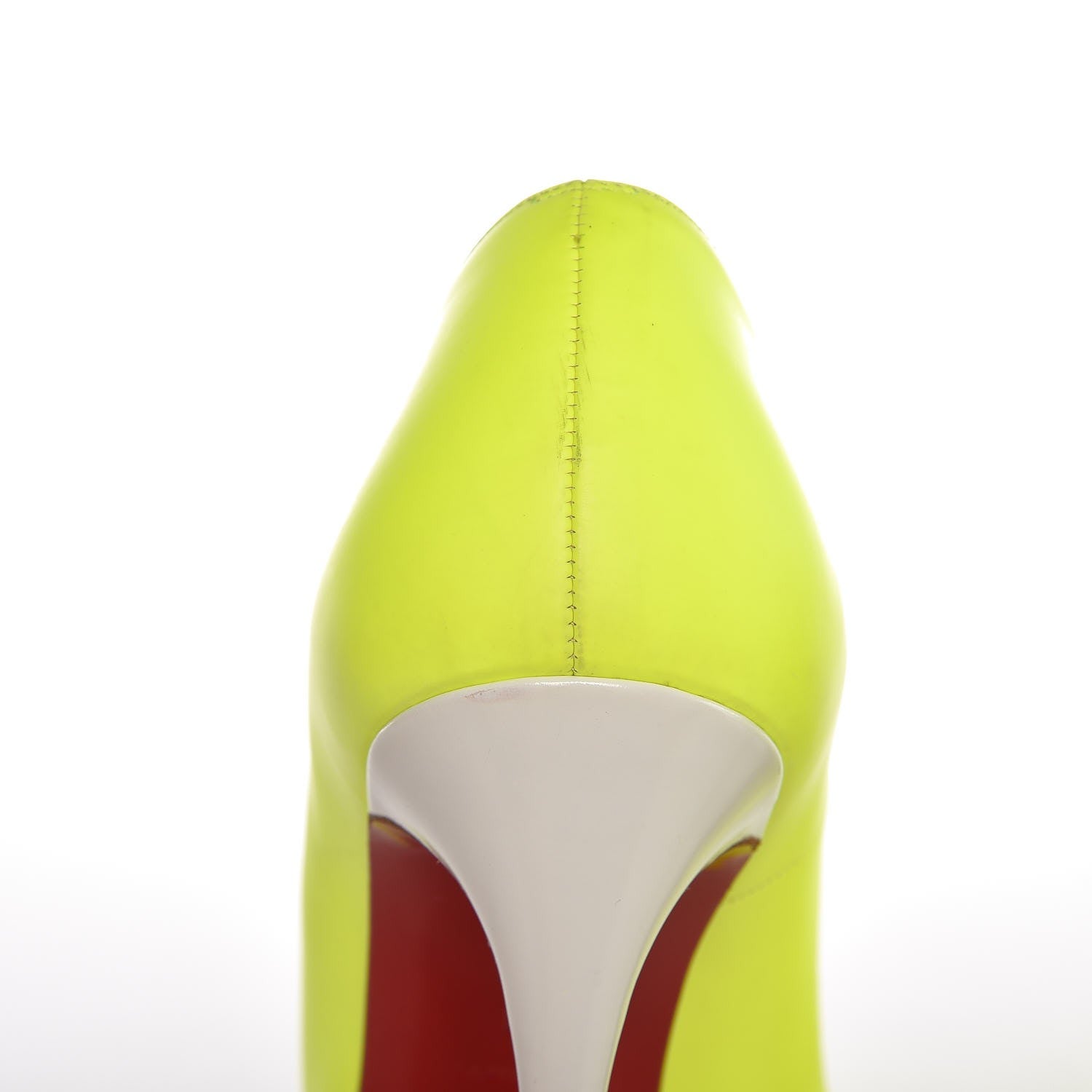 Christian Louboutin Fluo Mat Jazz Calf So Kate 120 Pumps 38 Jaune White 12 of 14