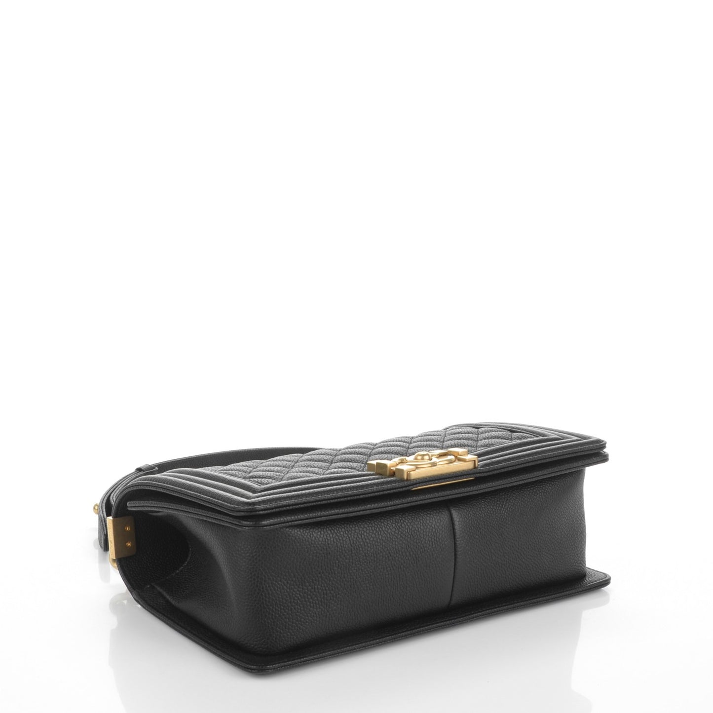 Caviar Quilted Medium Boy Flap Black