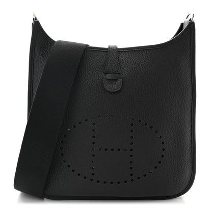Hermes Taurillon Clemence Evelyne III PM Black 1 of 10