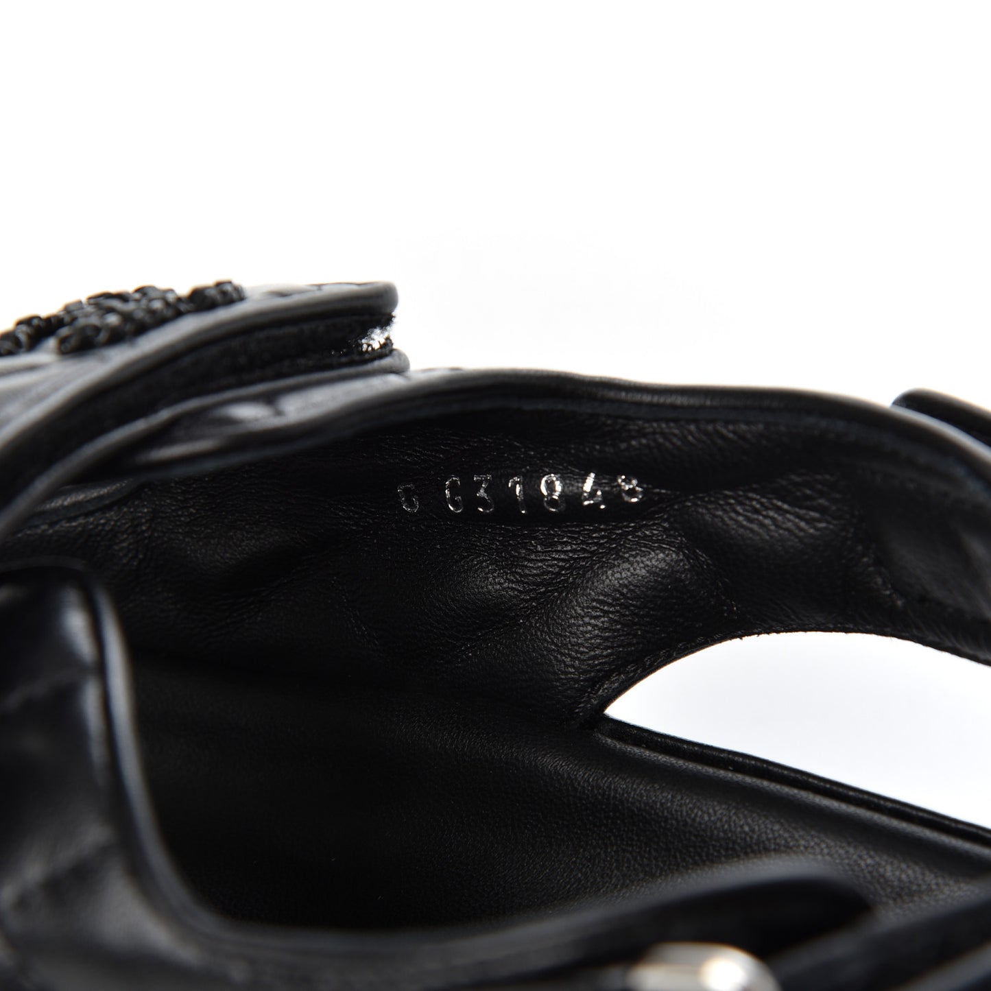 Lambskin Velcro Dad Sandals 41 Black