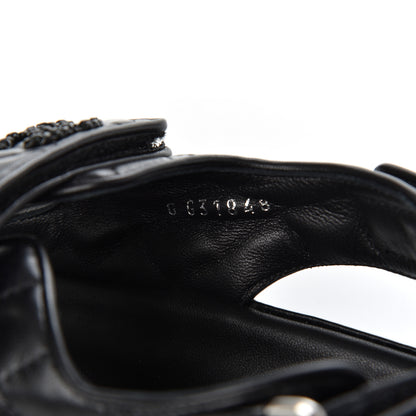 Chanel Lambskin Velcro Dad Sandals 41 Black 8 of 13