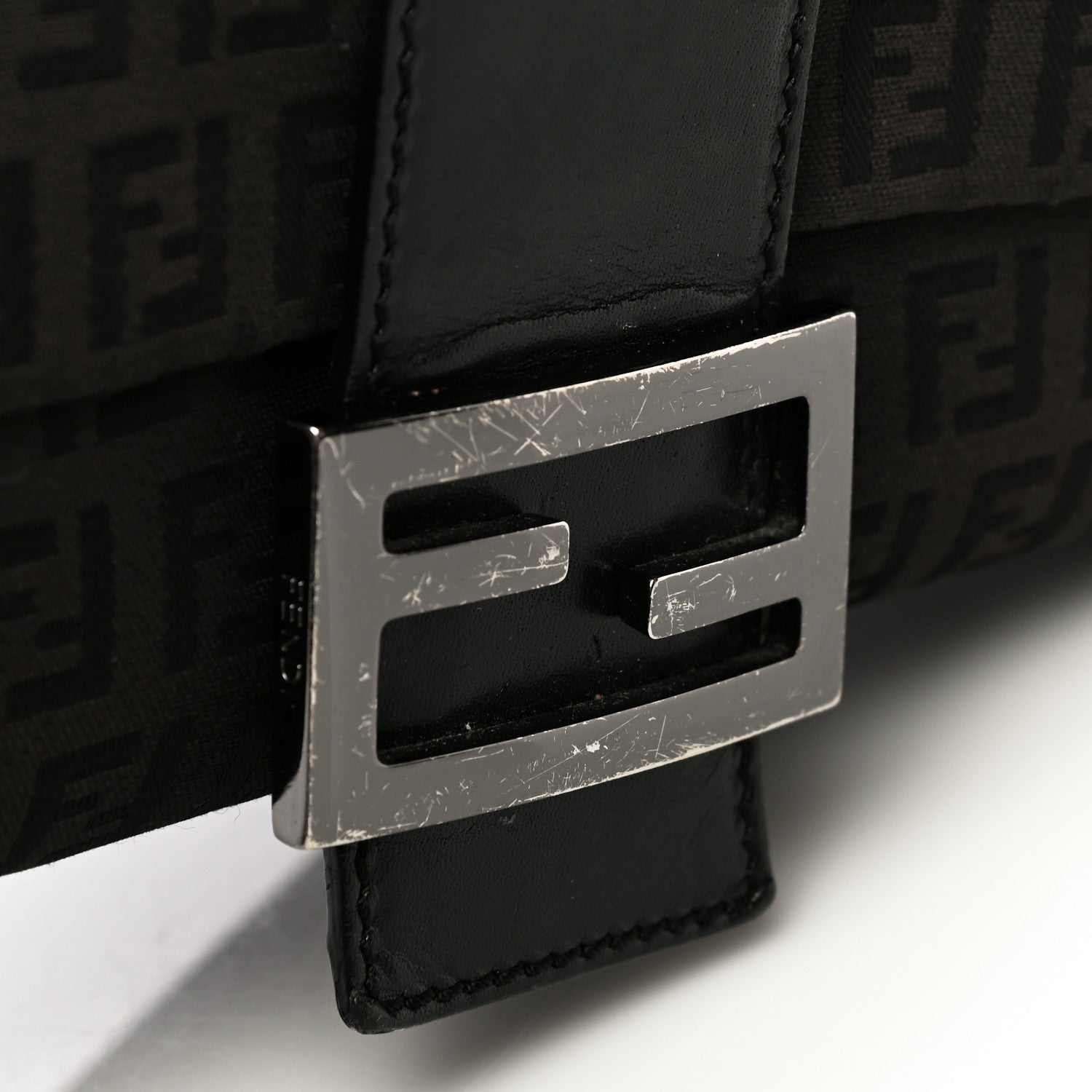Fendi Zucchino Mama Baguette Black 12 of 16