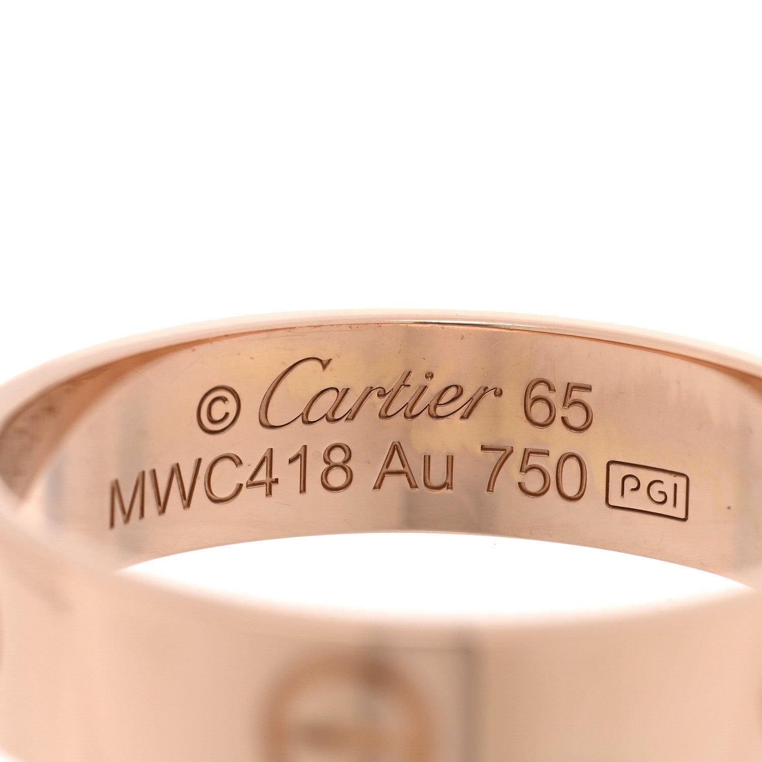 Cartier 18K Pink Gold 5.5mm LOVE Ring 65 11 4 of 5