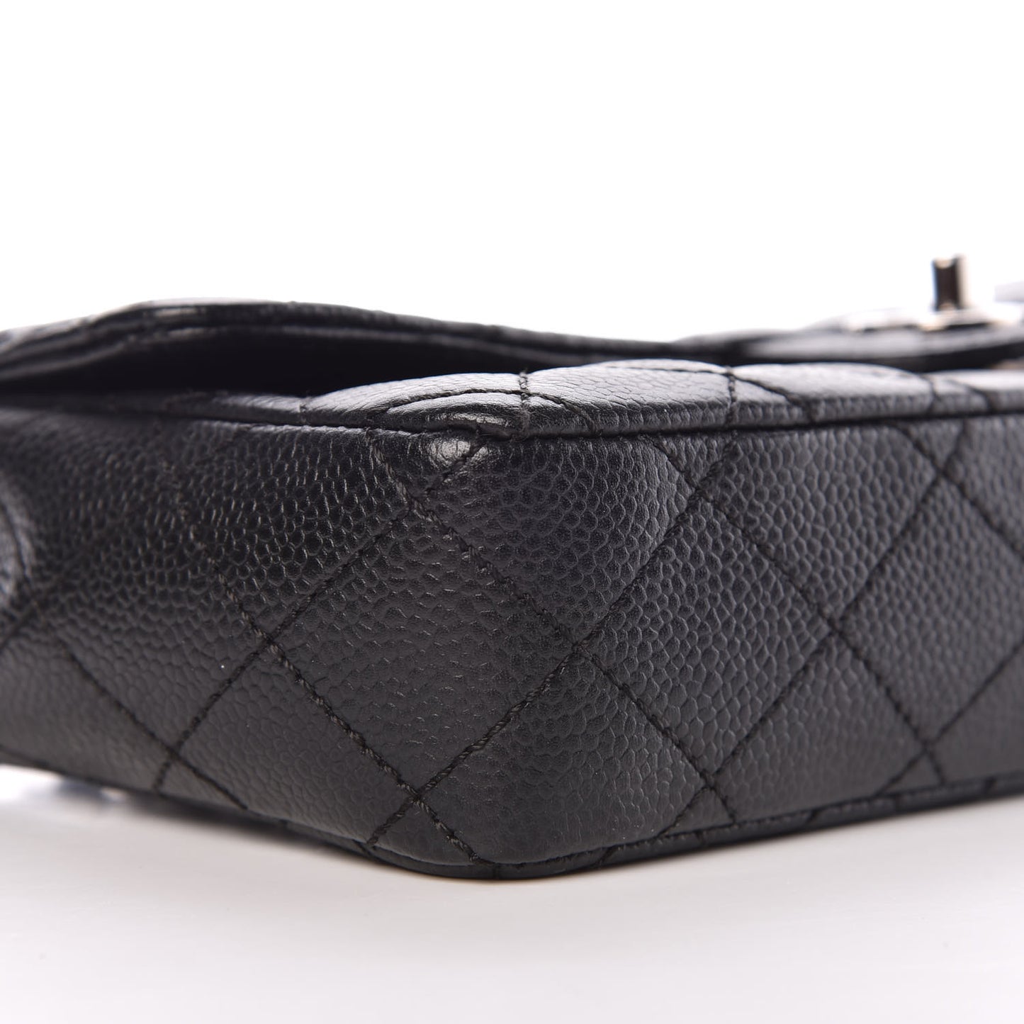 Caviar Quilted East West Flap Black