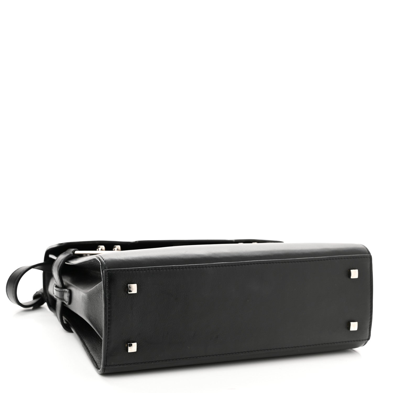 Delvaux Calfskin MM Tempete Satchel Black 4 of 10