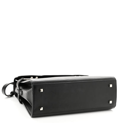 Delvaux Calfskin MM Tempete Satchel Black 4 of 10
